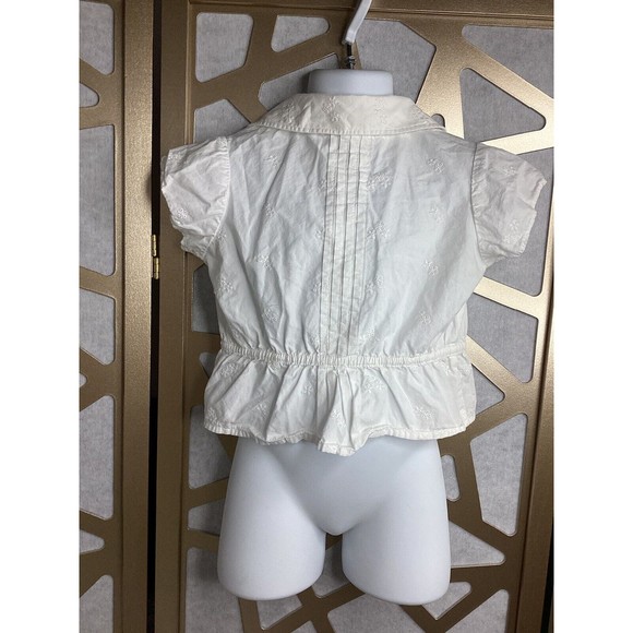 GIRLS GAP EDENS BOUQUET JANIE AND JACK DRESS TOPS blouses WHITE IVORY LOT sz 4 5 - Picture 9 of 14